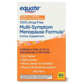 Equate Multi-Symptom Menopause Formula Supplement;  60 Count