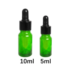 5/10ml Glass Dropper Bottles (Option: Green-10ml)