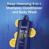 Suave Men Citrus Rush 3-in-1 Shampoo Conditioner Body Wash;  28 oz